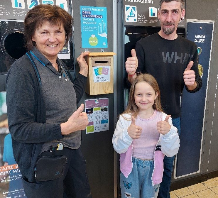 Pfandspendenbox im ALDI Süd in Nesselwang