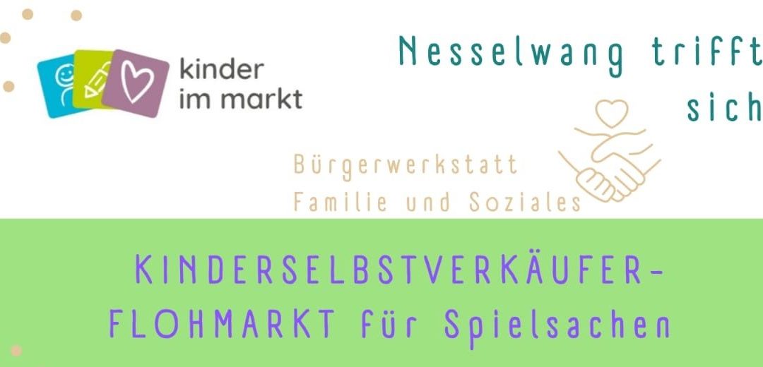 KINDERSELBSTVERKÄUFER – FLOHMARKT für Spielsachen