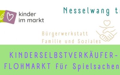 KINDERSELBSTVERKÄUFER – FLOHMARKT für Spielsachen